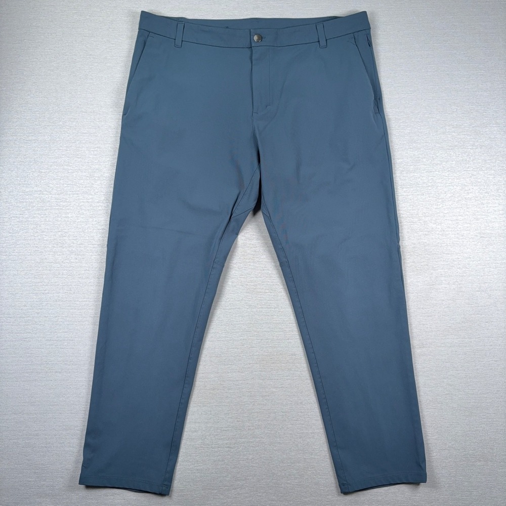 Lululemon Commission Classic Fit Pants Mens 38x29 Iron Blue Tapered